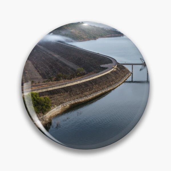 Item preview, Aerial scene capturing Glenbawn Dam shrouded in fog designed and sold by Justin Mckinney.