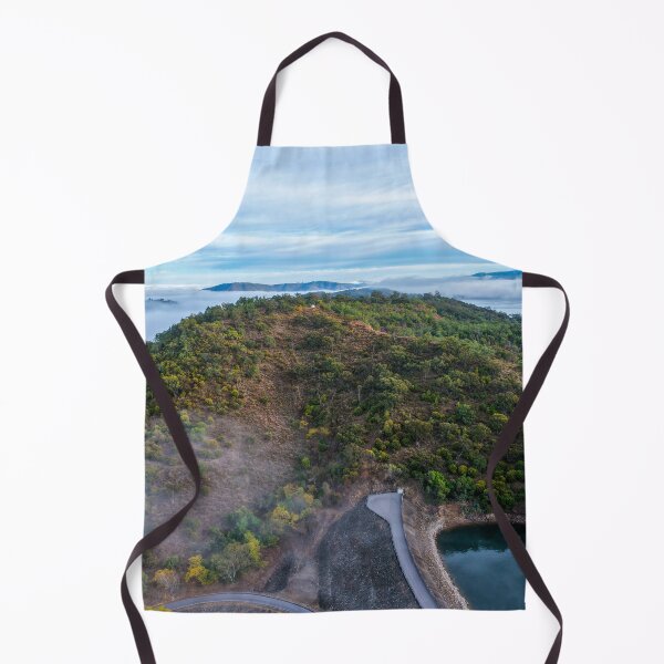 Item preview, Aerial scene capturing Glenbawn Dam shrouded in fog designed and sold by Justin Mckinney.