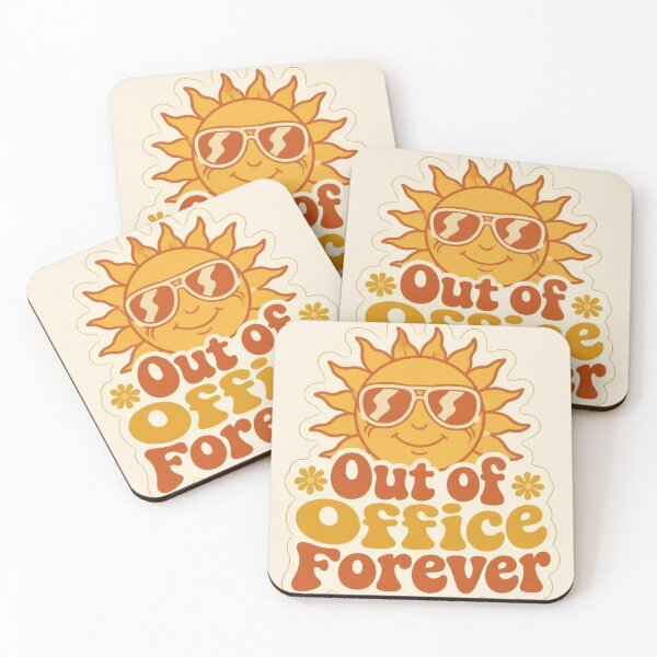 Item preview, Out Of Office Forever Retro Summer Sun designed and sold by Nova Blend.