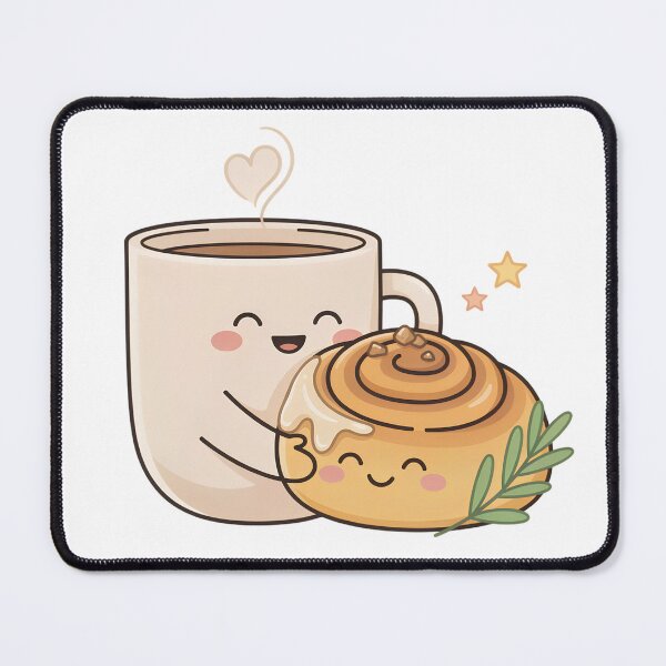 Item preview, Fika Friends – Cute Coffee and Cinnamon Roll Scandinavian Hygge Design designed and sold by ArcticFoxStudio.