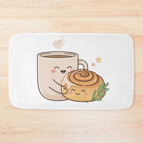 Item preview, Fika Friends – Cute Coffee and Cinnamon Roll Scandinavian Hygge Design designed and sold by ArcticFoxStudio.
