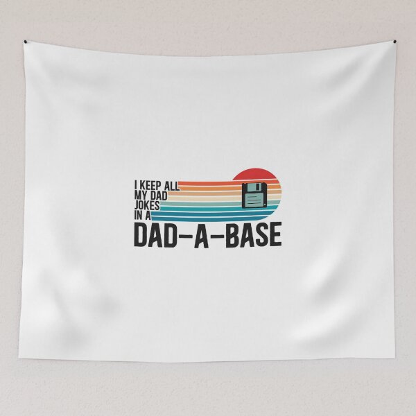 Item preview, I Keep All My Dad Jokes In A Dad-A-Base Funny Sunset Vintage designed and sold by emundSpree.
