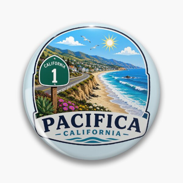 Item preview, Pacifica, California - Highway 1 Coastal Scene designed and sold by Myra365Art.