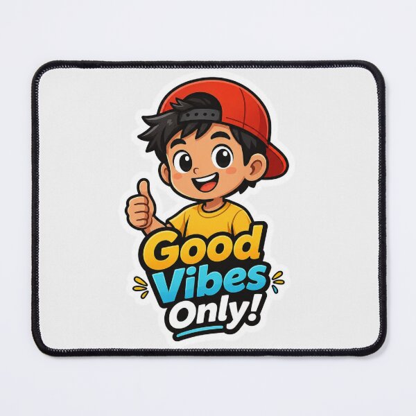 Item preview, Good Vibes Only Cute Cartoon Character Sticker Positive Motivation Decal designed and sold by Digital_products_0111.