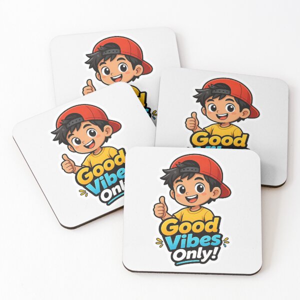 Item preview, Good Vibes Only Cute Cartoon Character Sticker Positive Motivation Decal designed and sold by Digital_products_0111.