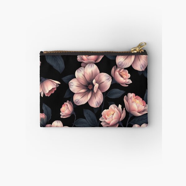 Item preview, Pink Blossoms on Dark Background designed and sold by IntelliMindDesigns.