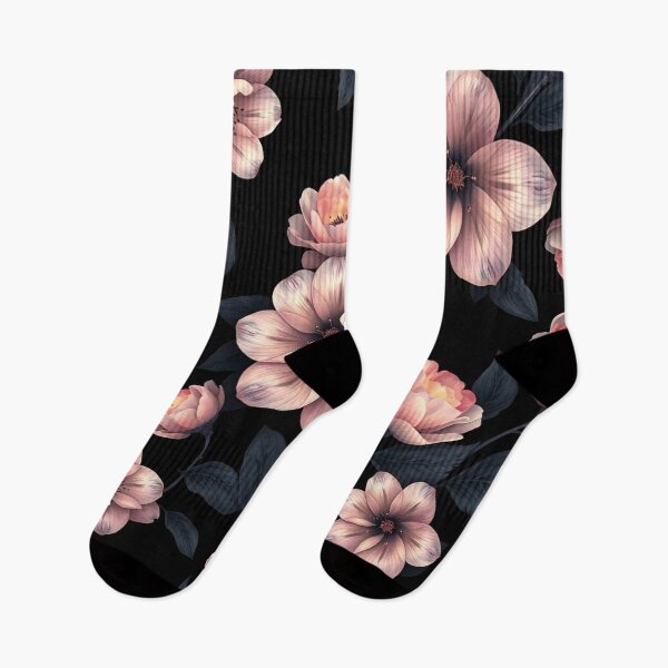 Item preview, Pink Blossoms on Dark Background designed and sold by IntelliMindDesigns.