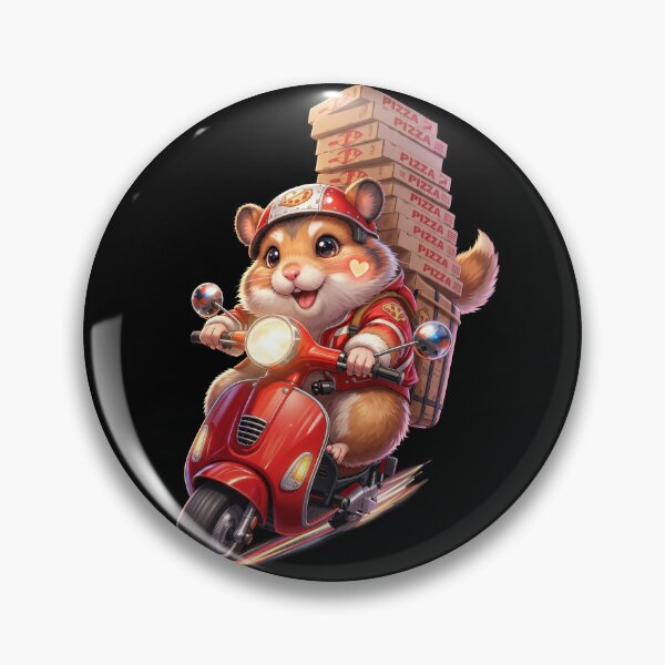 Item preview, Express Pizza Delivery Hamster designed and sold by HexOne.