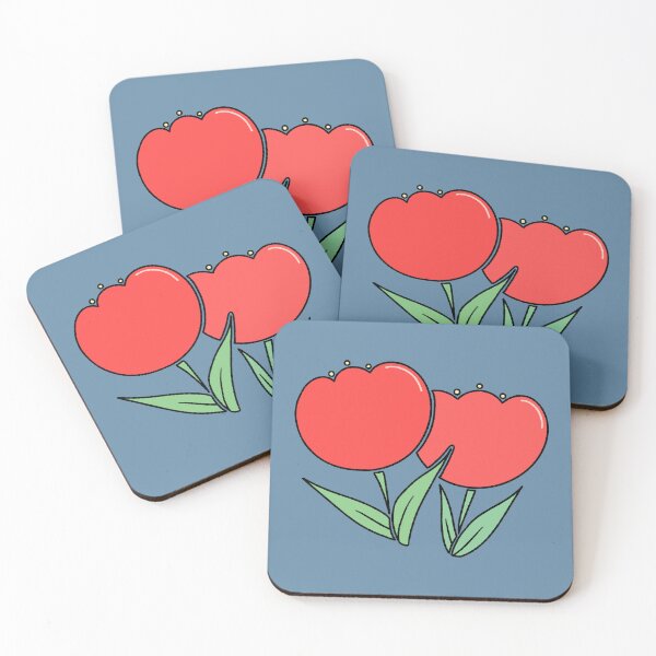 Item preview, Cute Red Tulip Flowers Illustration designed and sold by ubborn.