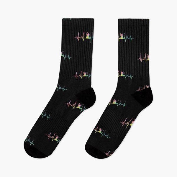 Item preview, Rainbow Cat Heartbeat EKG Line Love Art designed and sold by StranHabesre51.