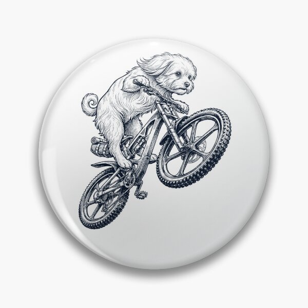 Item preview, Vintage Maltese Riding Bicycle Cycling Bike Dog Lover designed and sold by TerryConnells.