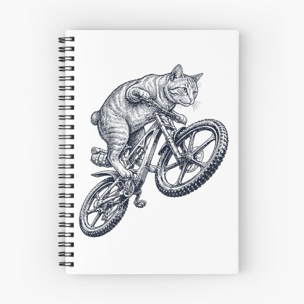Item preview, Vintage Manx Cat Riding Bicycle Cycling Bike Kitten Lover designed and sold by TerryConnells.