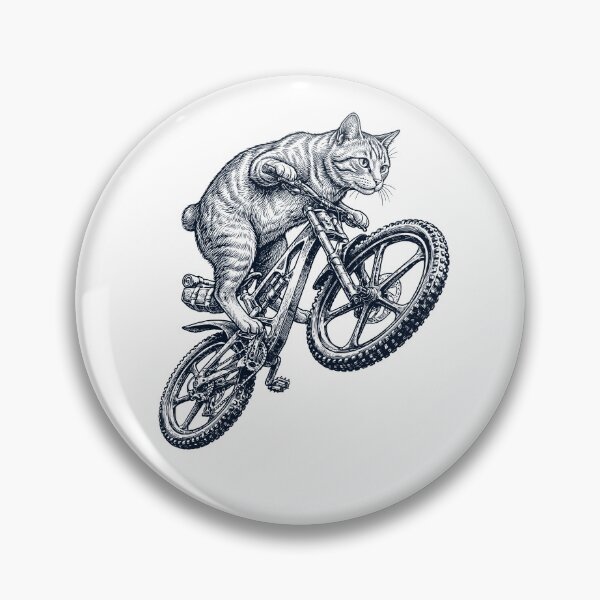 Item preview, Vintage Manx Cat Riding Bicycle Cycling Bike Kitten Lover designed and sold by TerryConnells.