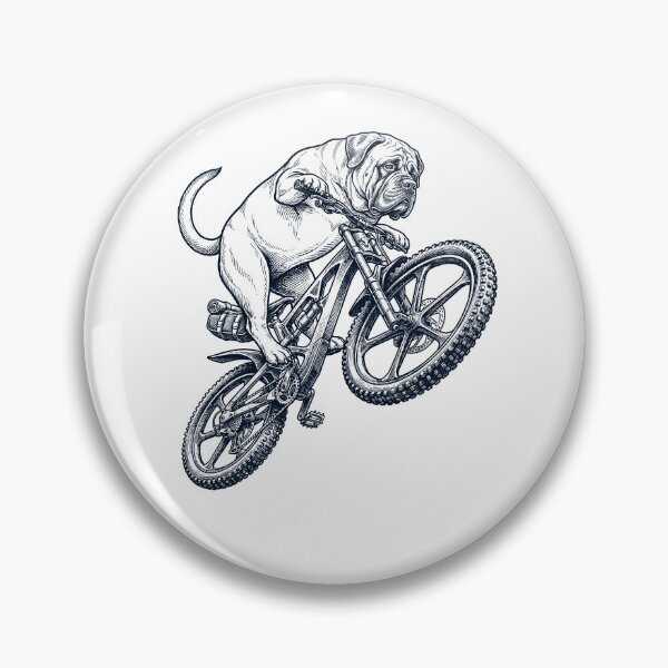 Item preview, Vintage Mastiff Riding Bicycle Cycling Bike Dog Lover designed and sold by TerryConnells.