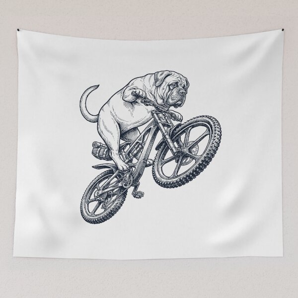 Item preview, Vintage Mastiff Riding Bicycle Cycling Bike Dog Lover designed and sold by TerryConnells.