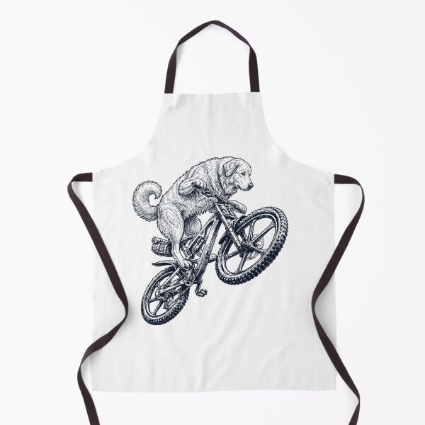 Item preview, Vintage Maremma Sheepdog Riding Bicycle Cycling Bike Dog Lover designed and sold by TerryConnells.