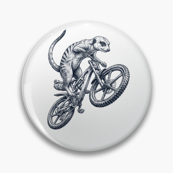 Item preview, Vintage Meerkat Riding Bicycle Cycling Bike Animal Lover designed and sold by TerryConnells.