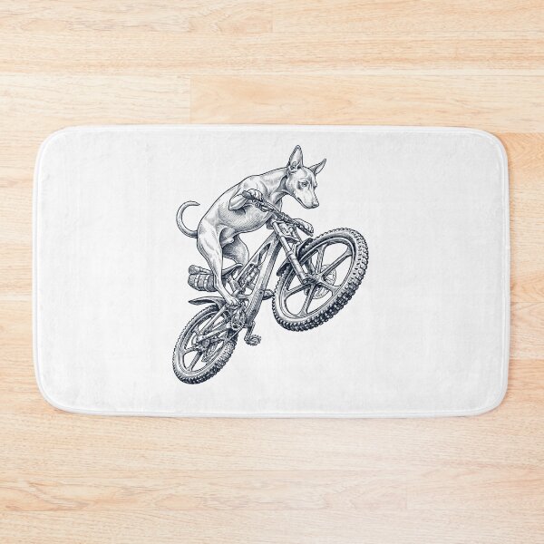 Item preview, Vintage Miniature Pinscher Riding Bicycle Cycling Bike Dog Lover designed and sold by TerryConnells.