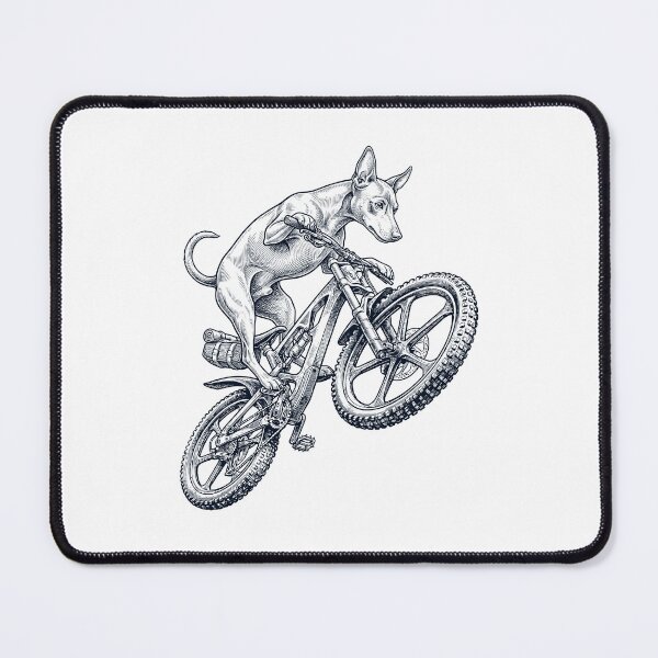 Item preview, Vintage Miniature Pinscher Riding Bicycle Cycling Bike Dog Lover designed and sold by TerryConnells.