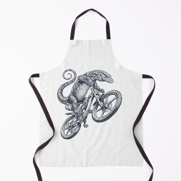 Item preview, Vintage Monitor Lizard Riding Bicycle Cycling Bike Animal Lover designed and sold by TerryConnells.