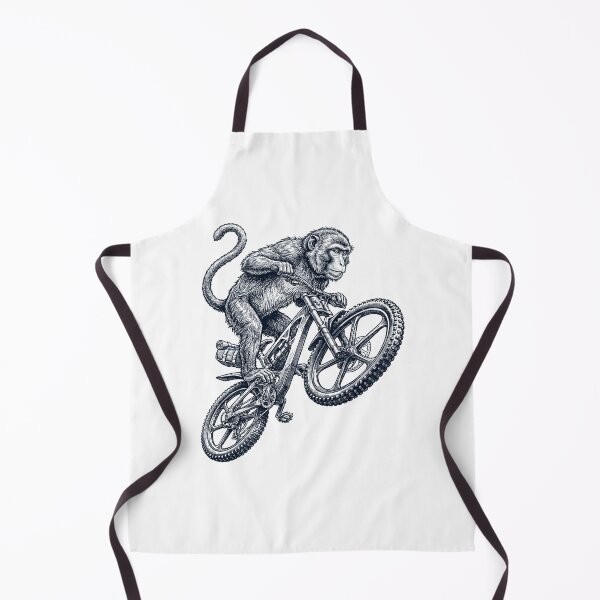 Item preview, Vintage Monkey Riding Bicycle Cycling Bike Animal Lover designed and sold by TerryConnells.