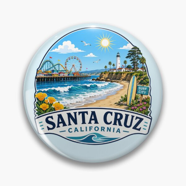Item preview, Santa Cruz, California - Beach & Boardwalk designed and sold by Myra365Art.