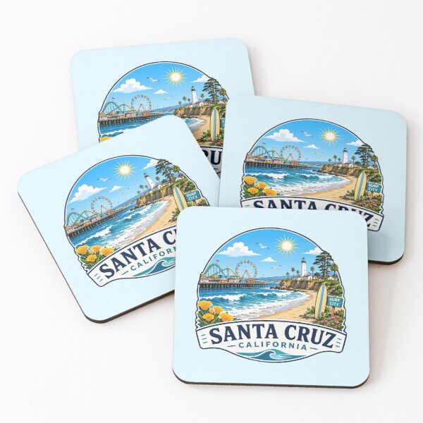 Item preview, Santa Cruz, California - Beach & Boardwalk designed and sold by Myra365Art.