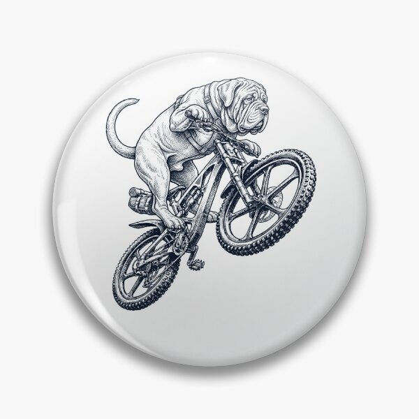 Item preview, Vintage Neapolitan Mastiff Riding Bicycle Cycling Bike Dog Lover designed and sold by TerryConnells.