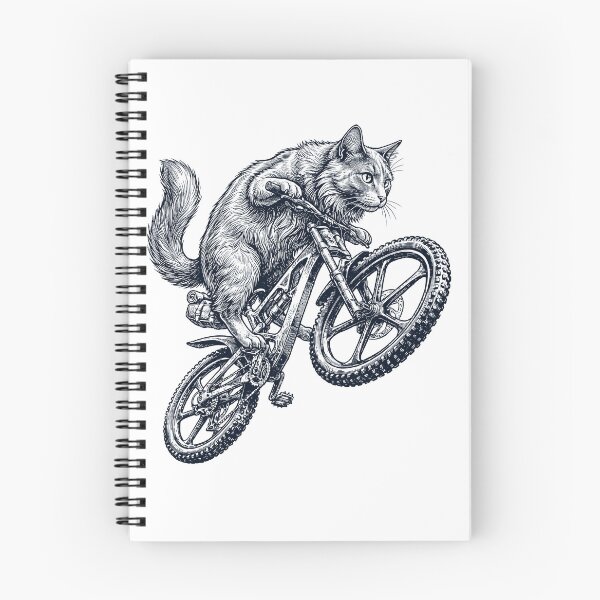 Item preview, Vintage Nebelung Cat Riding Bicycle Cycling Bike Kitten Lover designed and sold by TerryConnells.