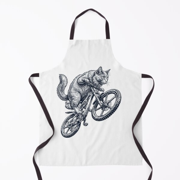 Item preview, Vintage Nebelung Cat Riding Bicycle Cycling Bike Kitten Lover designed and sold by TerryConnells.