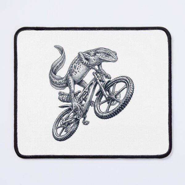 Item preview, Vintage Newt Riding Bicycle Cycling Bike Animal Lover designed and sold by TerryConnells.