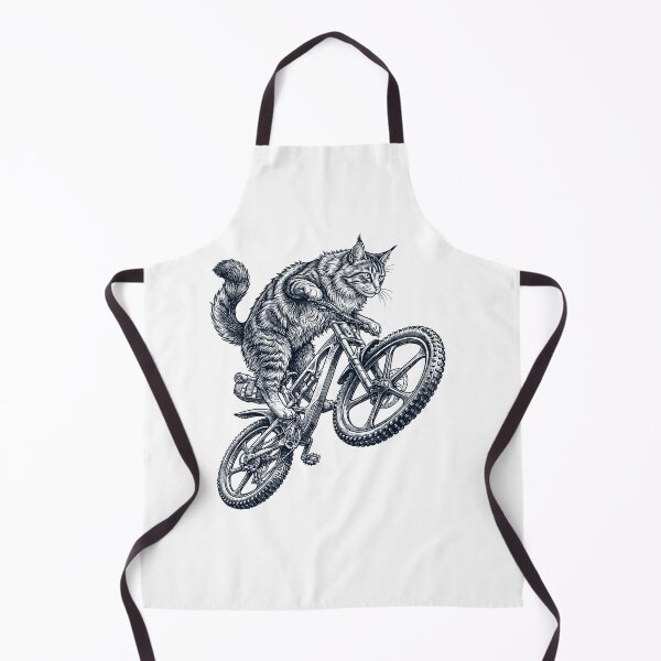 Item preview, Vintage Norwegian Forest Cat Riding Bicycle Cycling Bike Kitten Lover designed and sold by TerryConnells.