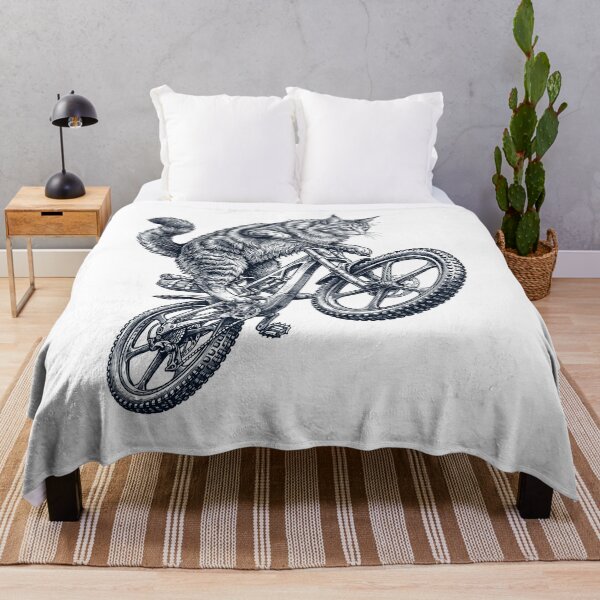 Item preview, Vintage Norwegian Forest Cat Riding Bicycle Cycling Bike Kitten Lover designed and sold by TerryConnells.