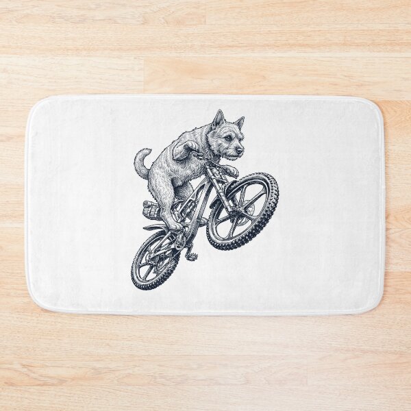 Item preview, Vintage Norwich Terrier Riding Bicycle Cycling Bike Dog Lover designed and sold by TerryConnells.