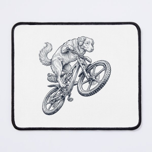 Item preview, Vintage Nova Scotia Duck Tolling Retriever Riding Bicycle Cycling Bike Dog Lover designed and sold by TerryConnells.