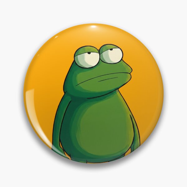 Item preview, Unamused Frog Meme Cartoon Funny Sarcastic Mood designed and sold by WormJ.