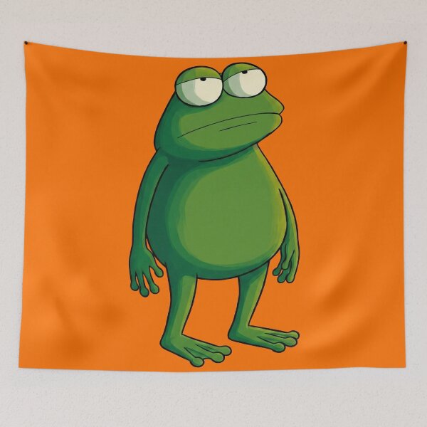 Item preview, Unamused Frog Meme Cartoon Funny Sarcastic Mood designed and sold by WormJ.