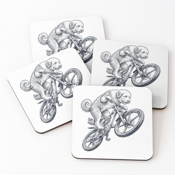 Item preview, Vintage Old English Sheepdog Riding Bicycle Cycling Bike Dog Lover designed and sold by TerryConnells.