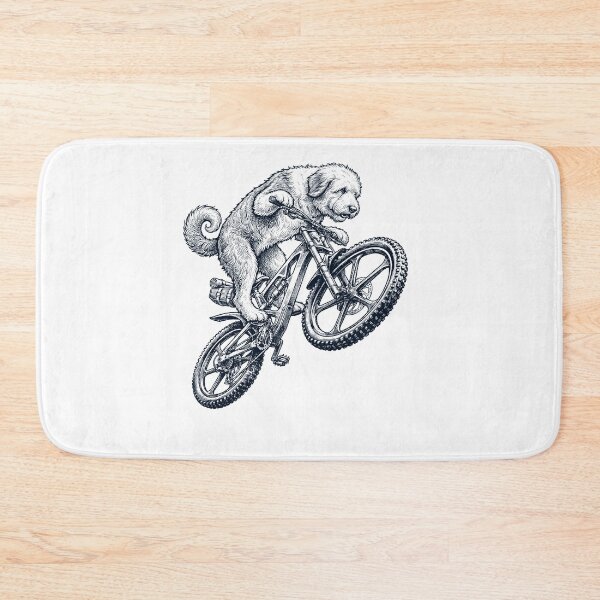 Item preview, Vintage Old English Sheepdog Riding Bicycle Cycling Bike Dog Lover designed and sold by TerryConnells.