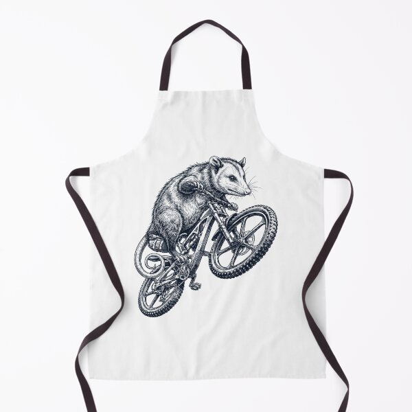 Aperçu de l'œuvre Vélo vintage avec un opossum à l'horizon, pour les amoureux des animaux créée et vendue par TerryConnells.