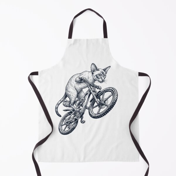 Item preview, Vintage Oriental Shorthair Cat Riding Bicycle Cycling Bike Kitten Lover designed and sold by TerryConnells.