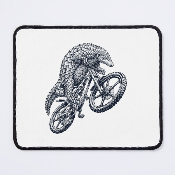 Item preview, Vintage Pangolin Riding Bicycle Cycling Bike Animal Lover designed and sold by TerryConnells.