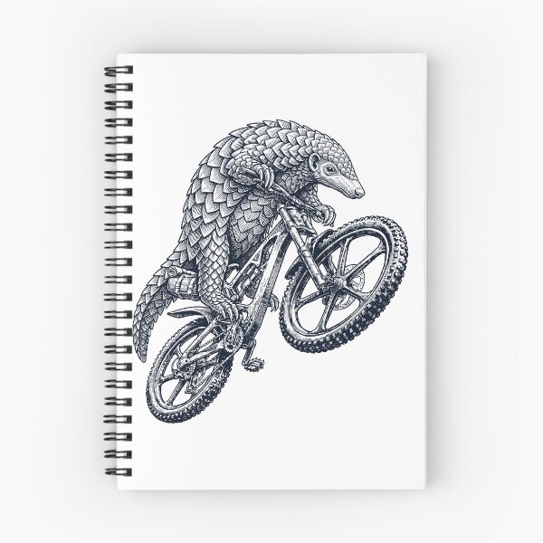 Item preview, Vintage Pangolin Riding Bicycle Cycling Bike Animal Lover designed and sold by TerryConnells.