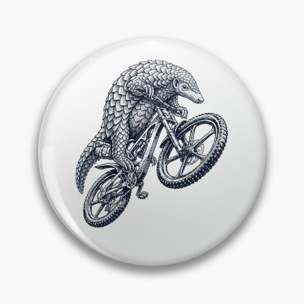 Item preview, Vintage Pangolin Riding Bicycle Cycling Bike Animal Lover designed and sold by TerryConnells.