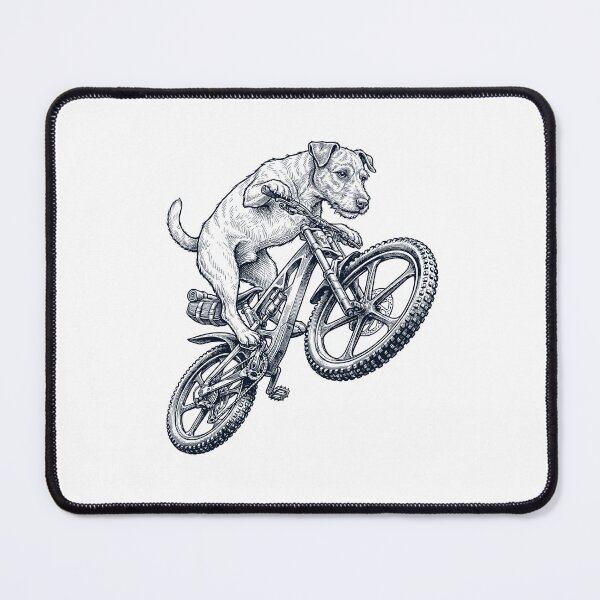 Item preview, Vintage Patterdale Terrier Riding Bicycle Cycling Bike Dog Lover designed and sold by TerryConnells.