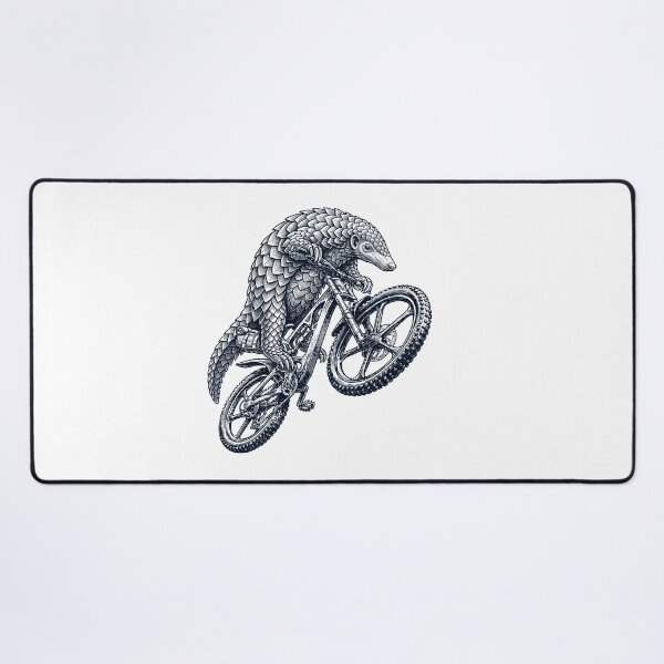 Item preview, Vintage Pangolin Riding Bicycle Cycling Bike Animal Lover designed and sold by TerryConnells.