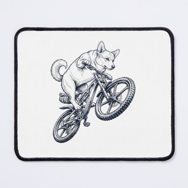 Item preview, Vintage Pembroke Welsh Corgi Riding Bicycle Cycling Bike Dog Lover designed and sold by TerryConnells.