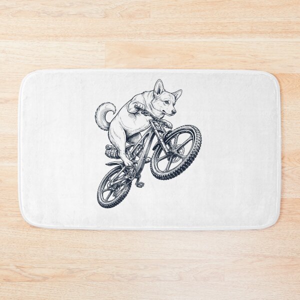 Item preview, Vintage Pembroke Welsh Corgi Riding Bicycle Cycling Bike Dog Lover designed and sold by TerryConnells.