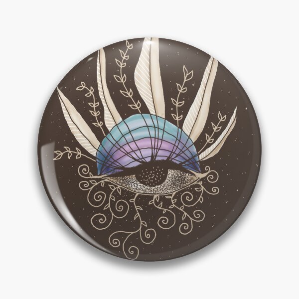 Item preview, Mystical Boho Eye with Celestial Rainbow, Feathers and Botanical Vines designed and sold by Boriana Giormova.