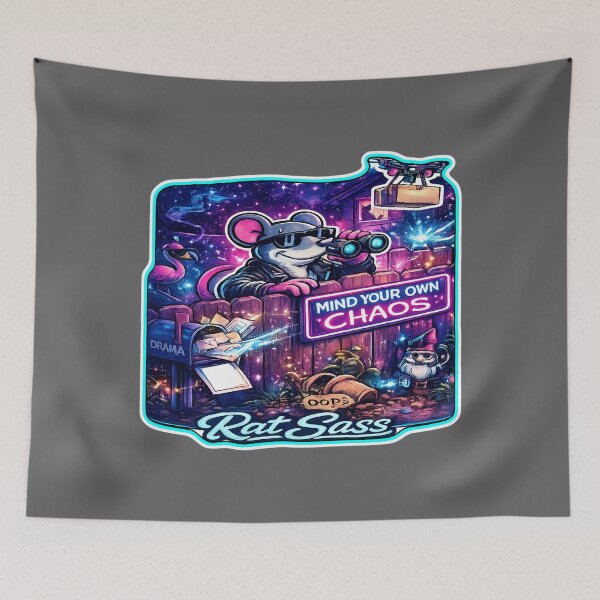 Item preview, Mind Your Own Chaos Cartoon Design - Keep It Drama-Free Long Sleeve designed and sold by KristineLi.